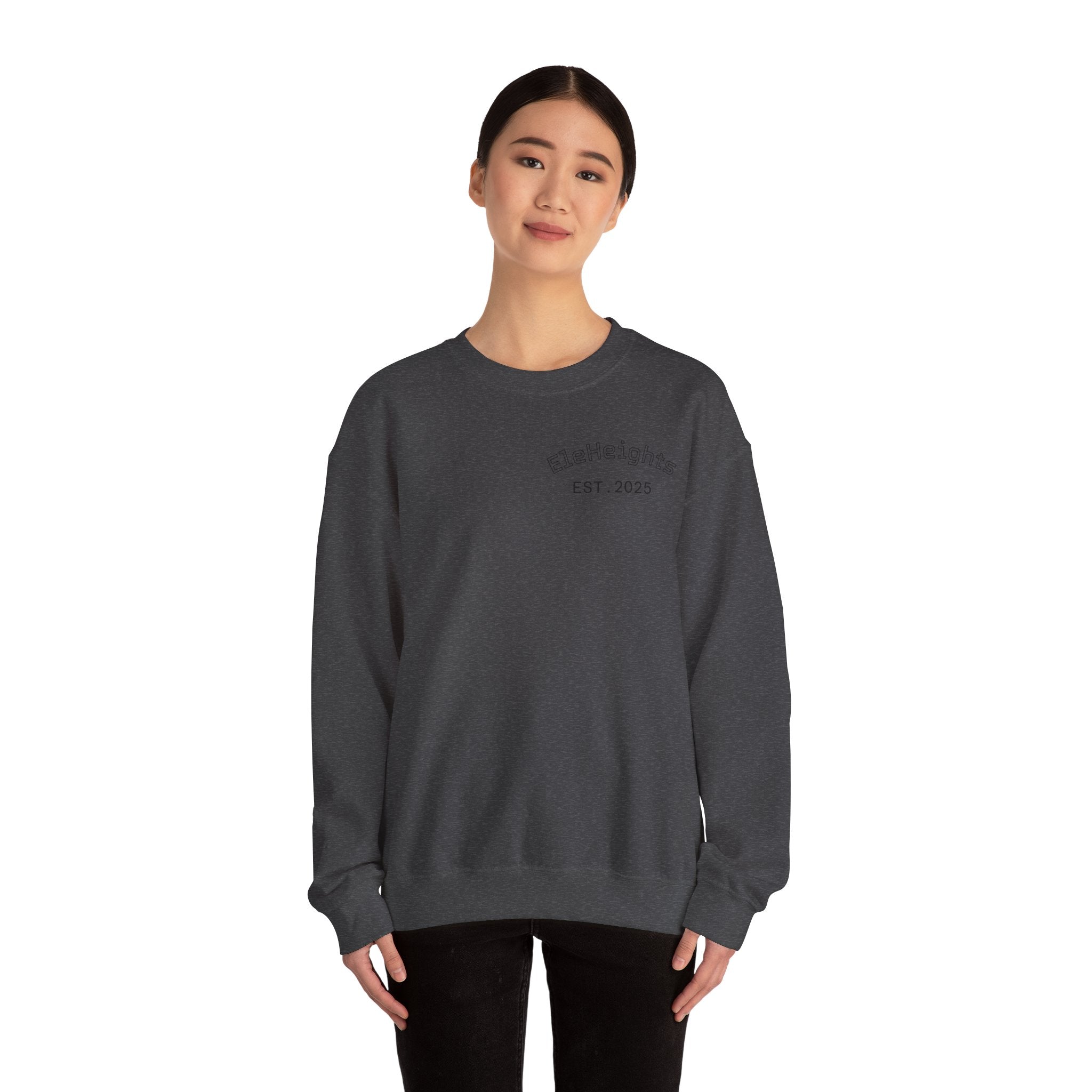 Elevate Yourself Crewneck Sweatshirt — Minimal "Elevate" Graphic Pullover