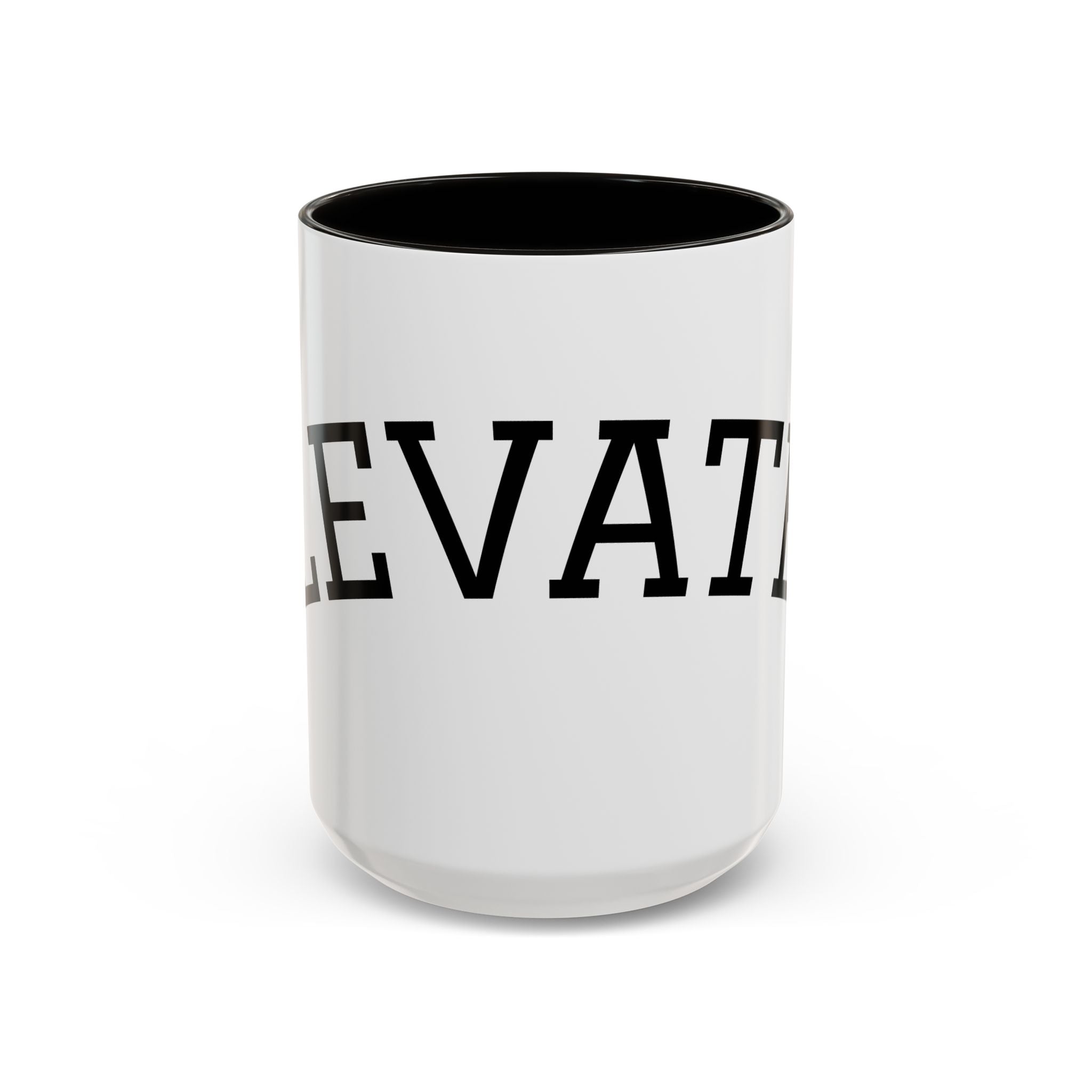 Elevated Black Accent Coffee Mug — 11oz & 15oz Ceramic