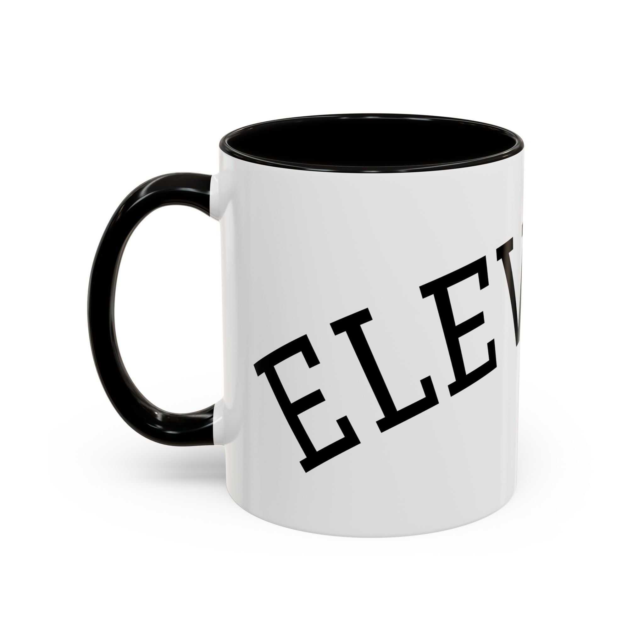 Elevated Black Accent Coffee Mug — 11oz & 15oz Ceramic