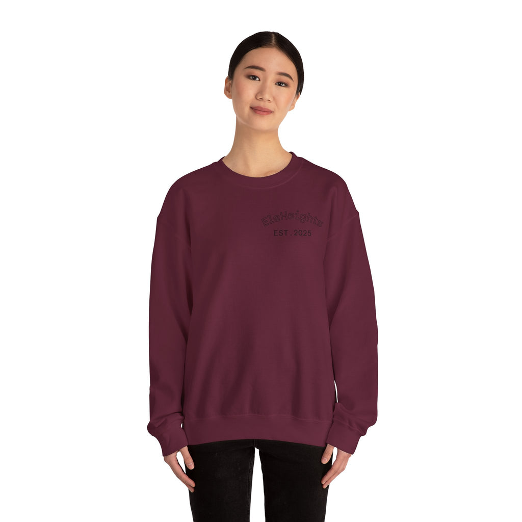 Elevate Yourself Crewneck Sweatshirt — Minimal "Elevate" Graphic Pullover