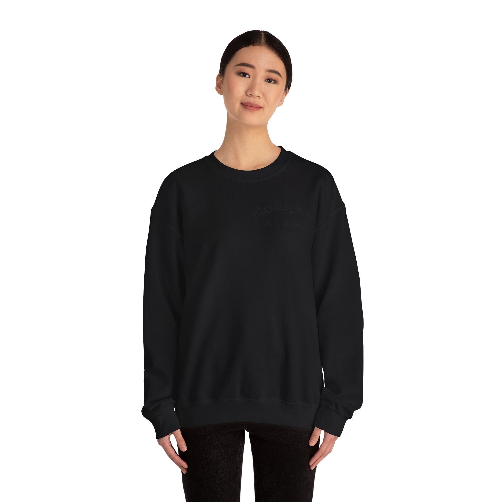 Elevate Yourself Crewneck Sweatshirt — Minimal "Elevate" Graphic Pullover