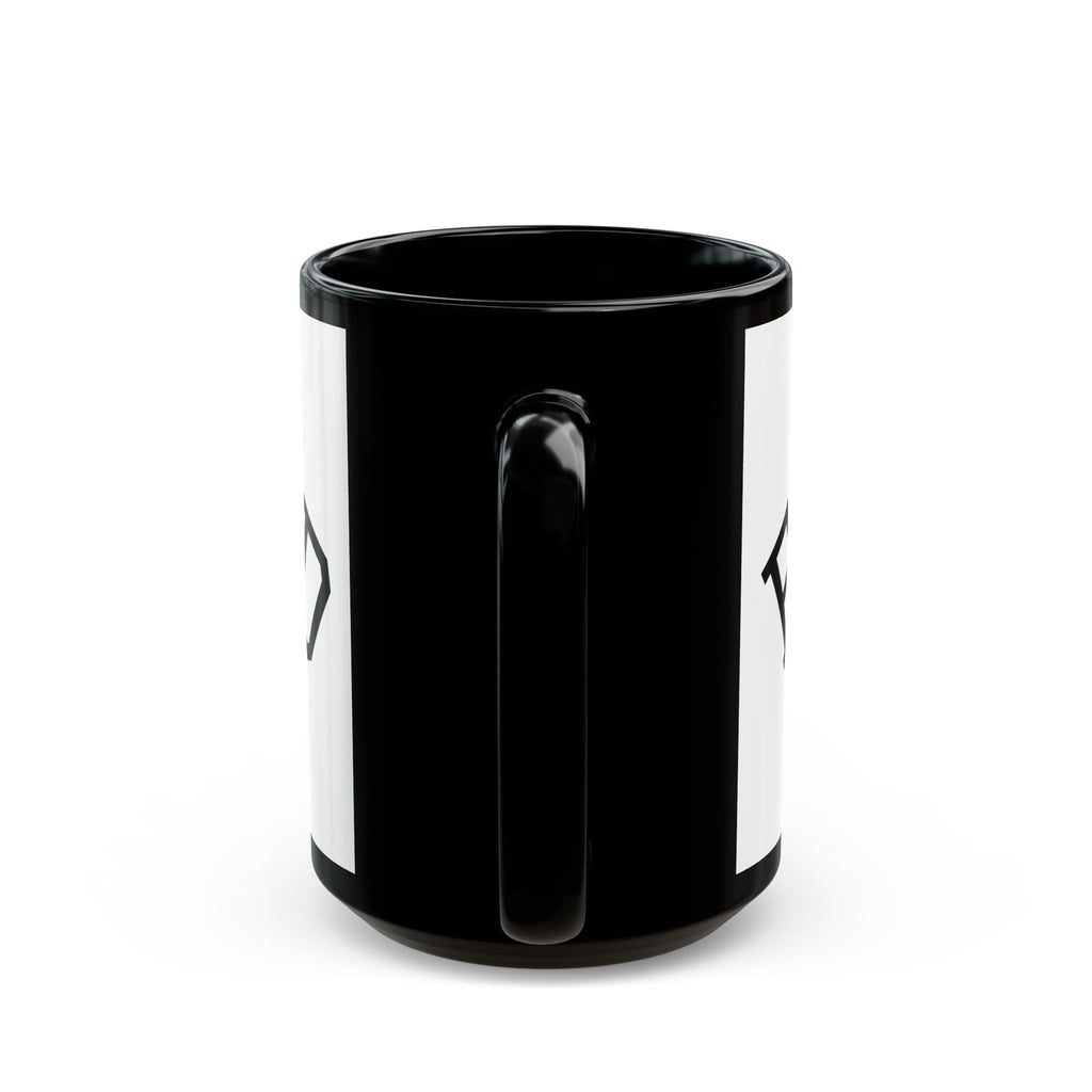 Elevated Black Accent Mug (11oz & 15oz) – Bold Typographic Coffee Cup