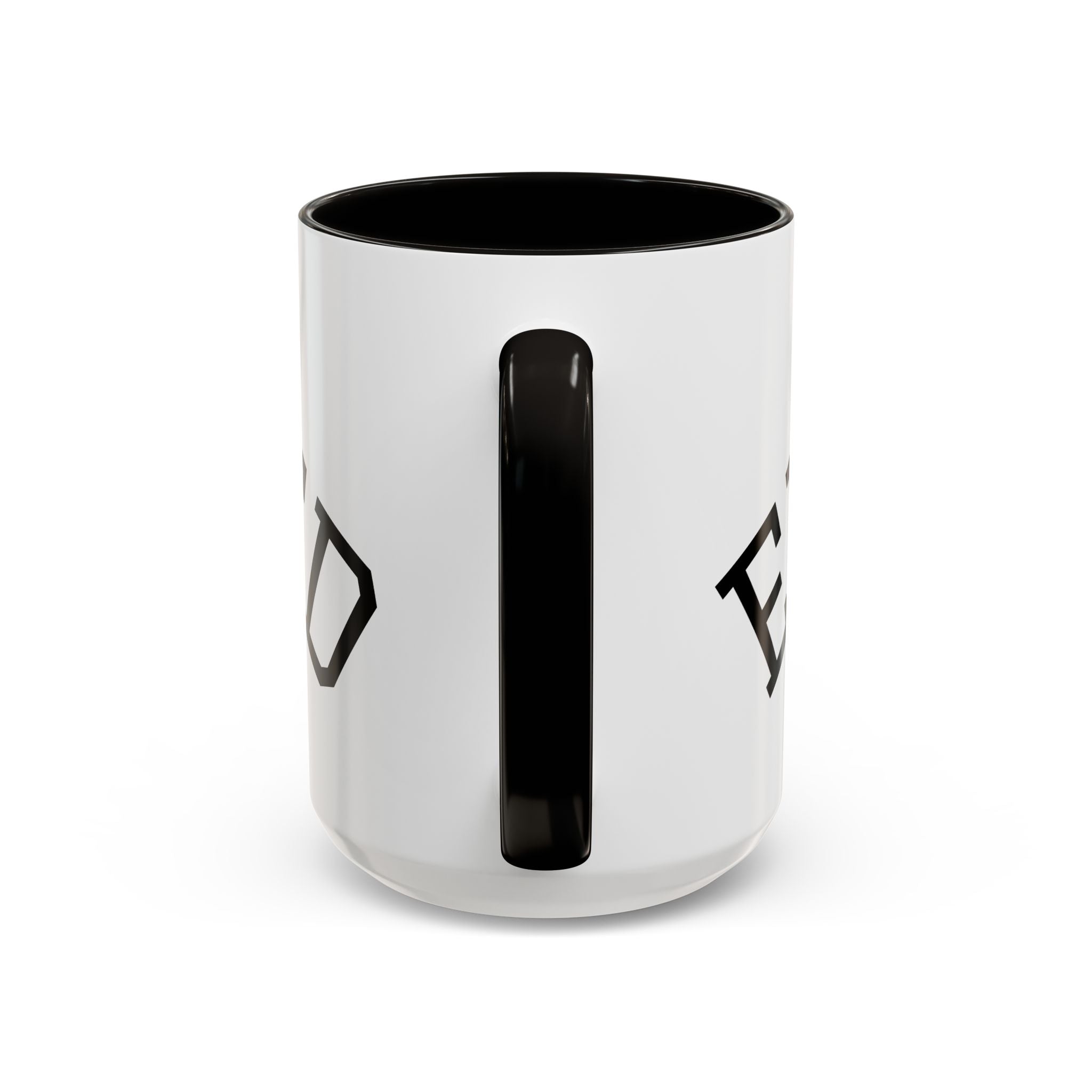 Elevated Black Accent Coffee Mug — 11oz & 15oz Ceramic