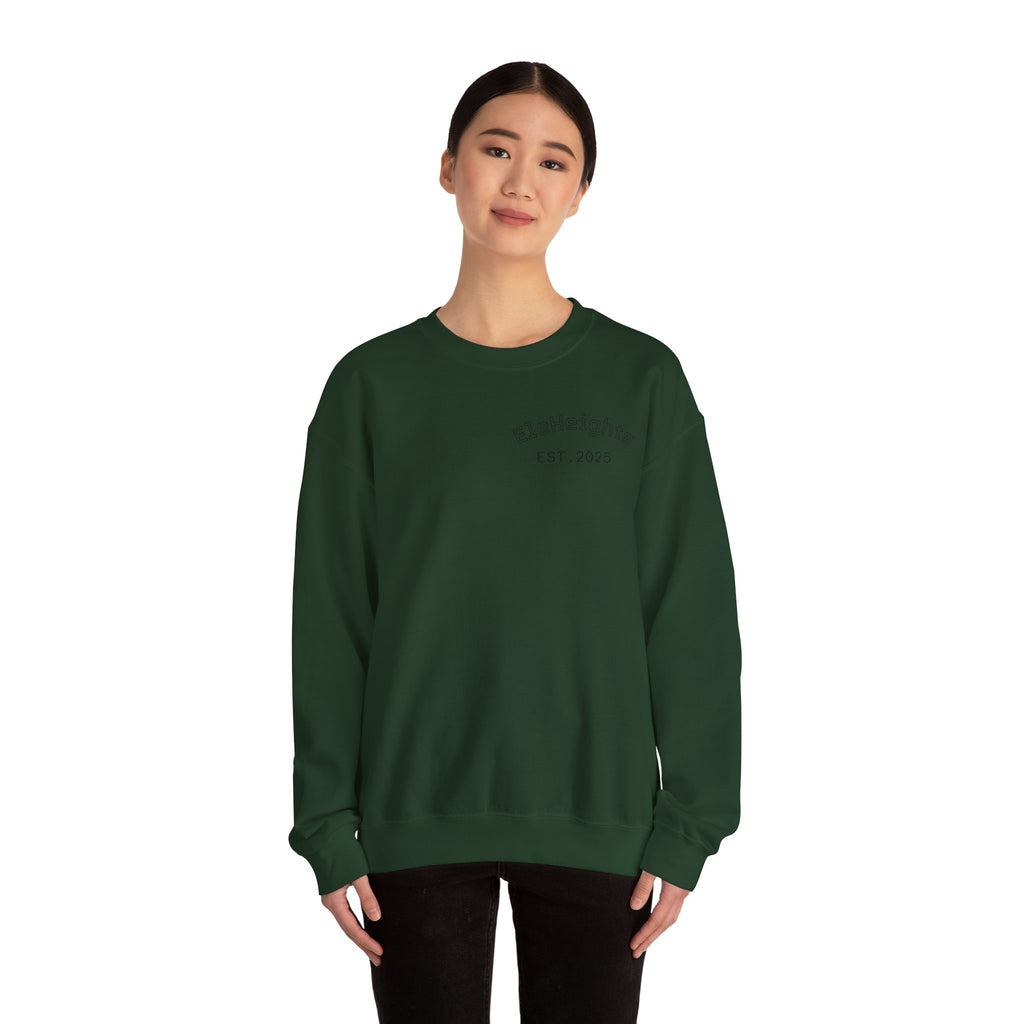 Elevate Yourself Crewneck Sweatshirt — Minimal "Elevate" Graphic Pullover