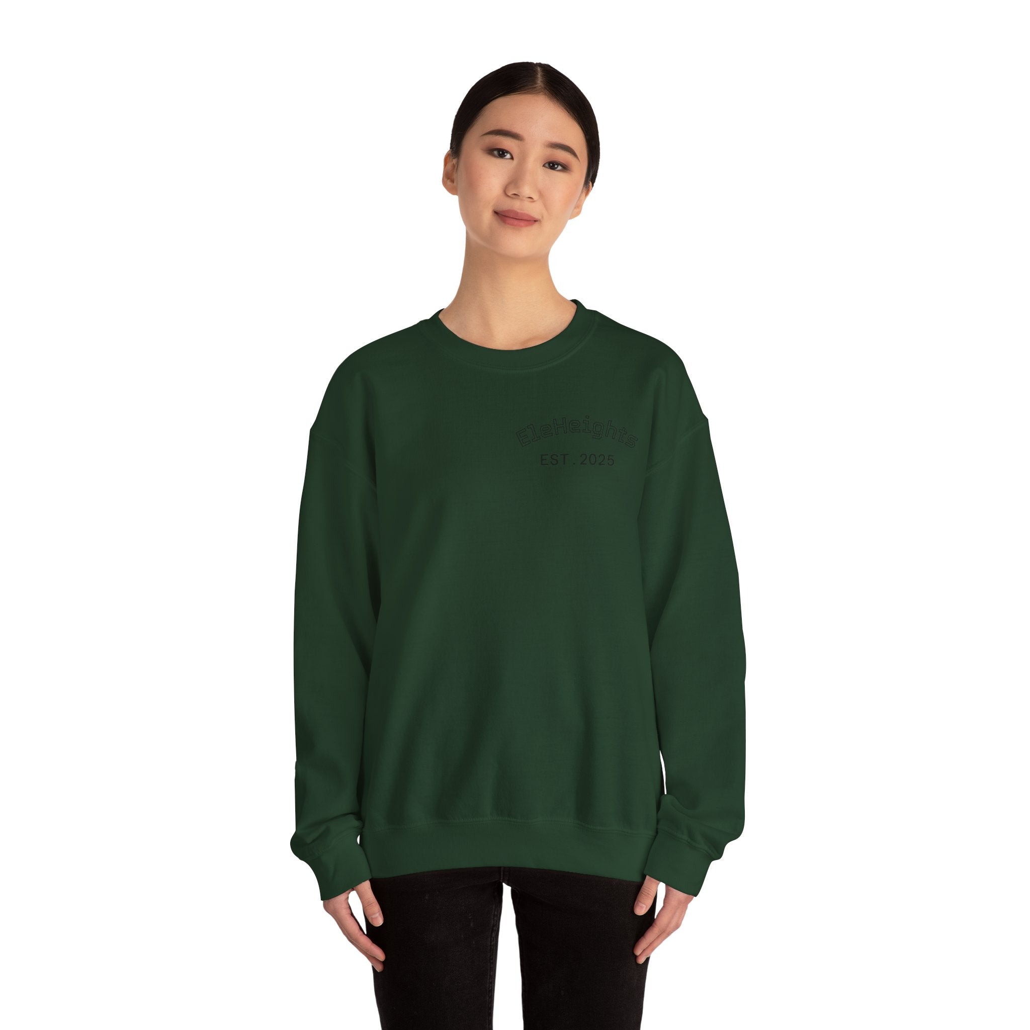 Elevate Yourself Crewneck Sweatshirt — Minimal "Elevate" Graphic Pullover