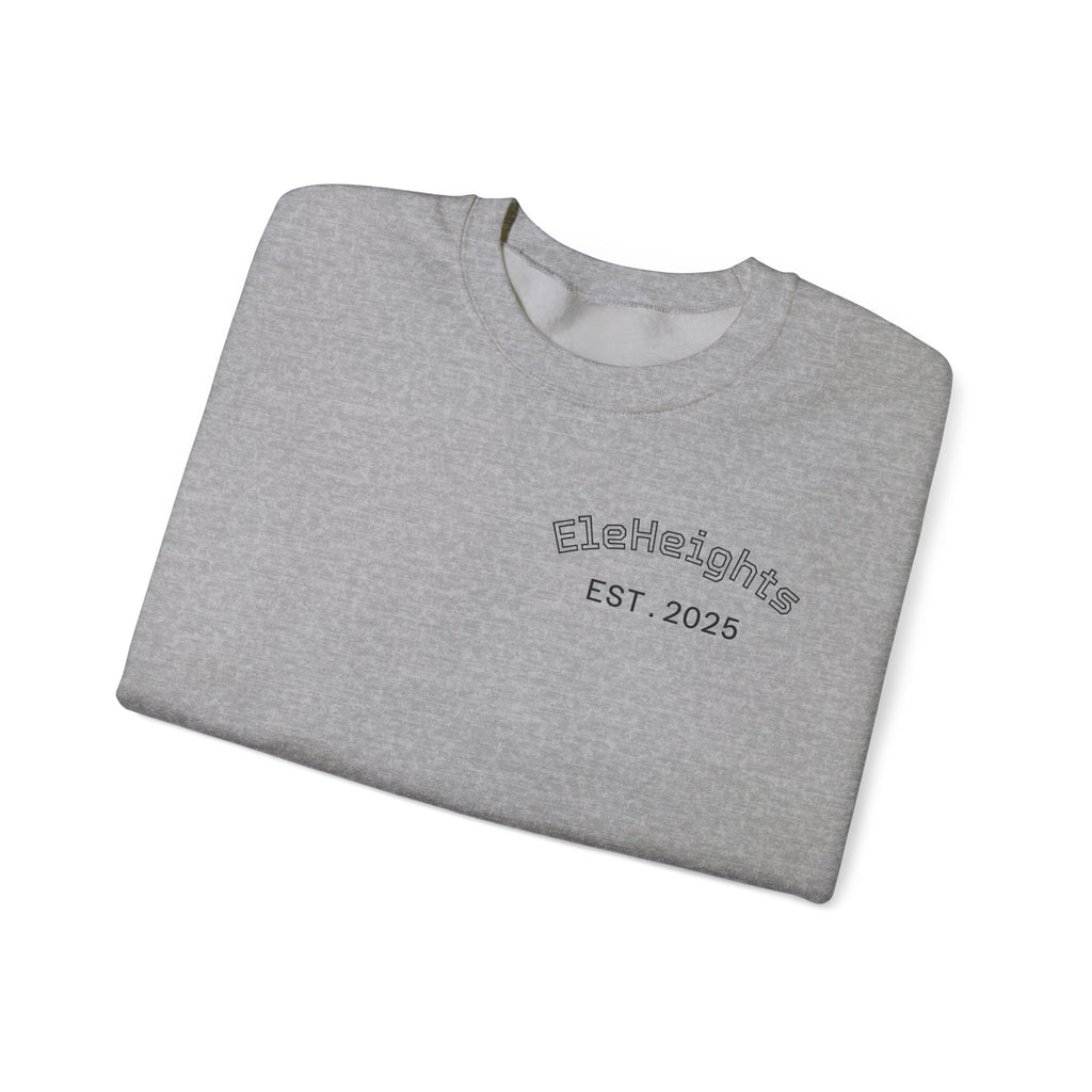 Elevate Yourself Crewneck Sweatshirt — Minimal "Elevate" Graphic Pullover