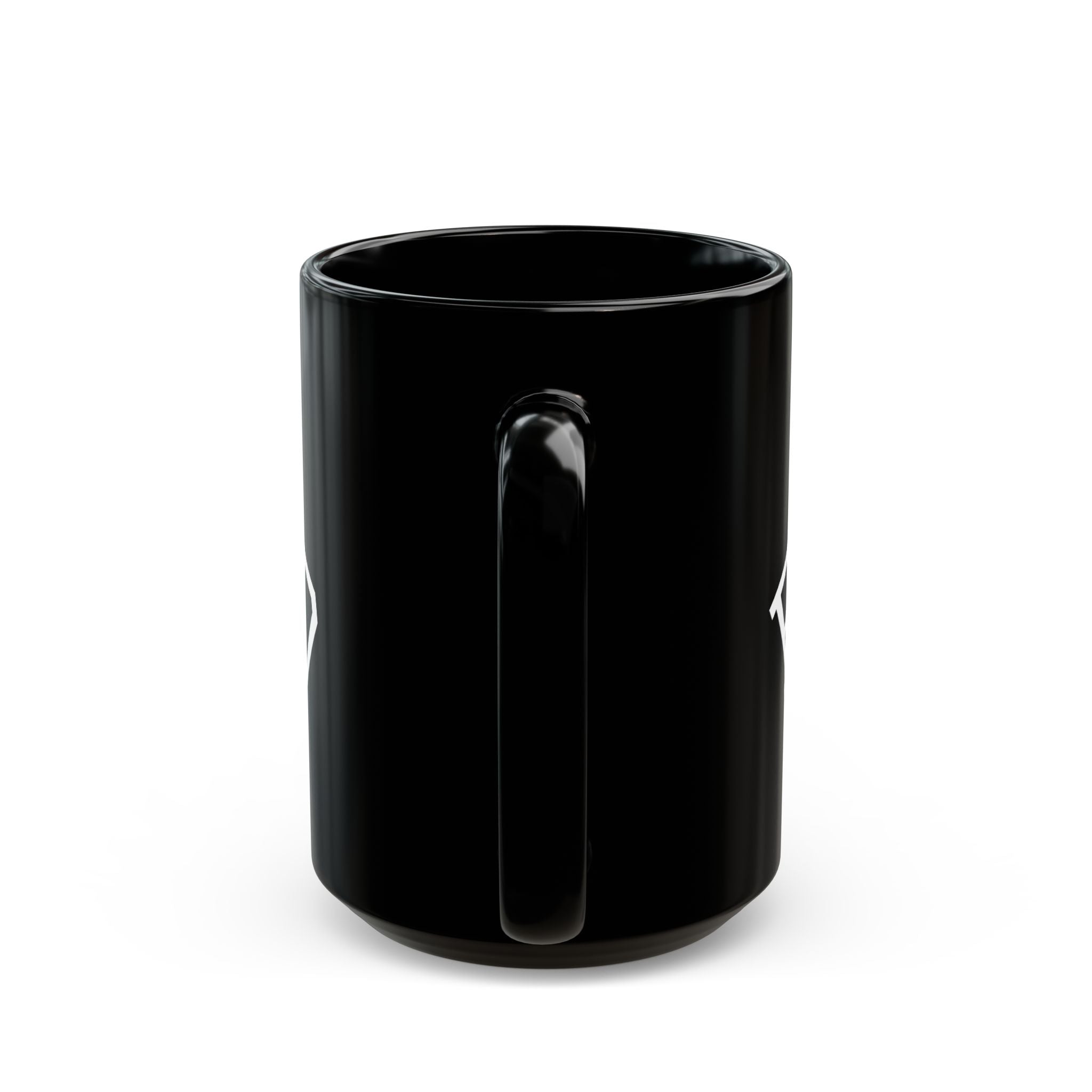 Elevated Black Coffee Mug (11oz & 15oz) — 'ELEVATED' Bold White Text