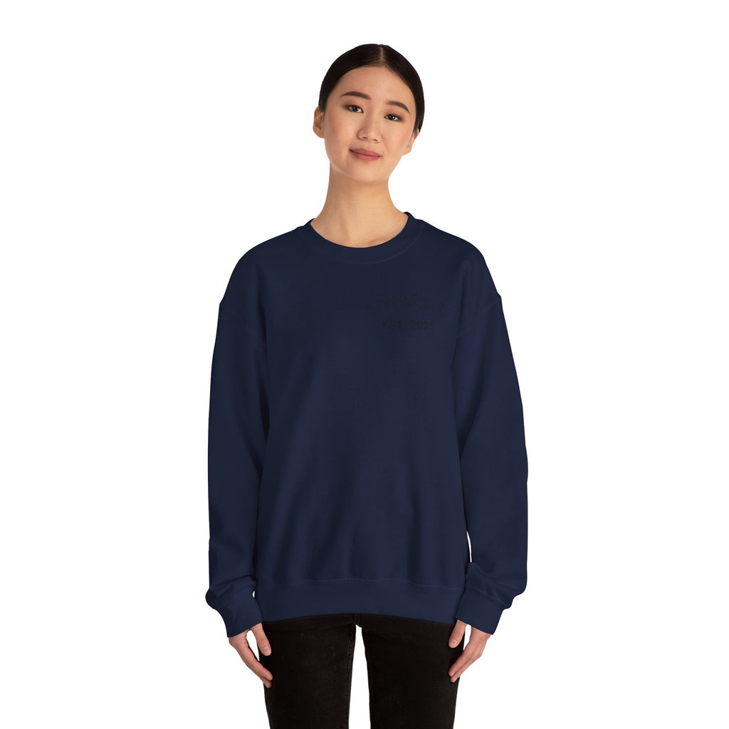 Elevate Yourself Crewneck Sweatshirt — Minimal "Elevate" Graphic Pullover