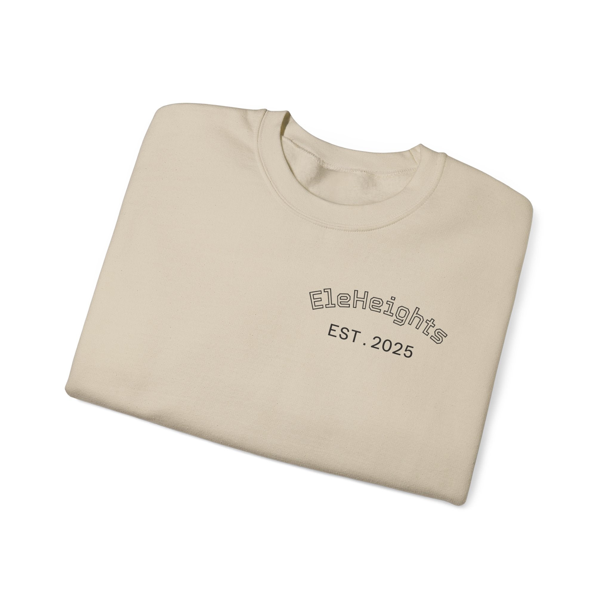Elevate Yourself Crewneck Sweatshirt — Minimal "Elevate" Graphic Pullover