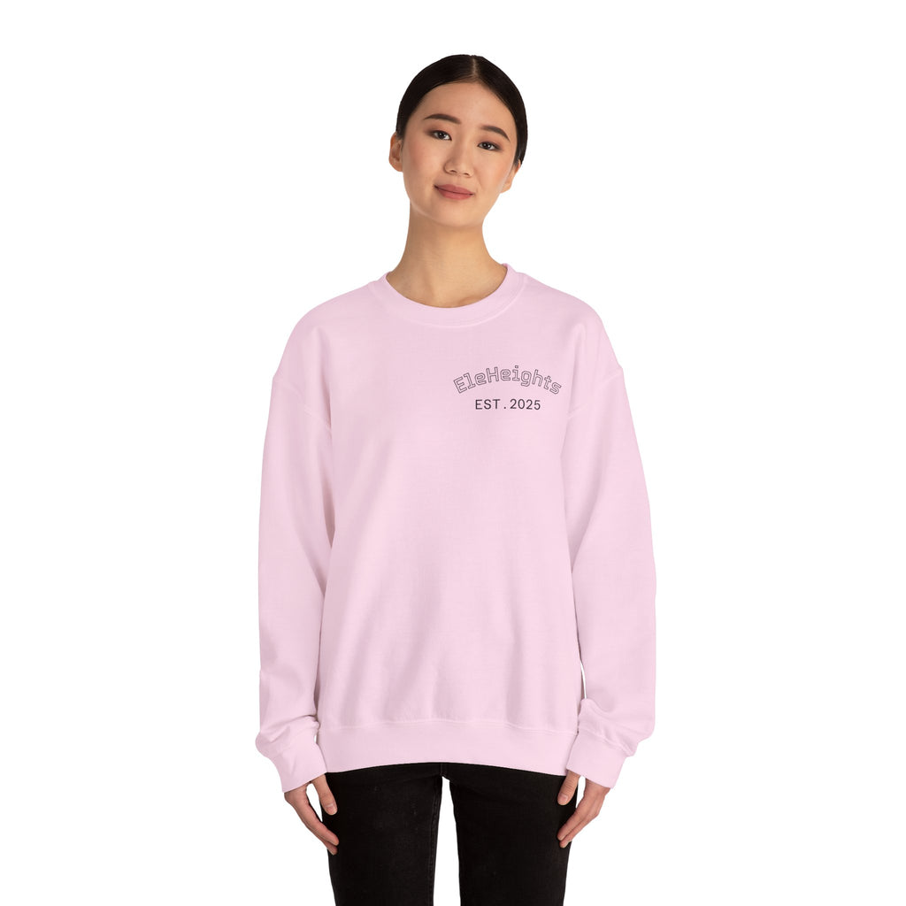 Elevate Yourself Crewneck Sweatshirt — Minimal "Elevate" Graphic Pullover