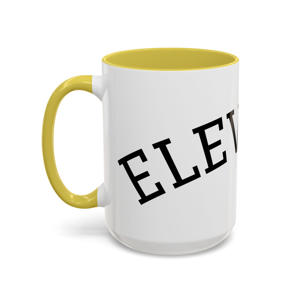 Elevated Black Accent Coffee Mug — 11oz & 15oz Ceramic