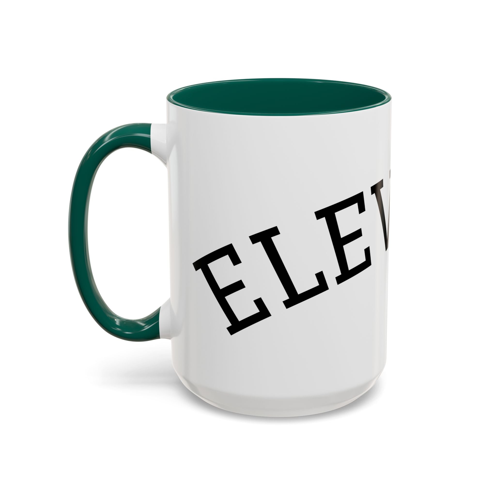 Elevated Black Accent Coffee Mug — 11oz & 15oz Ceramic
