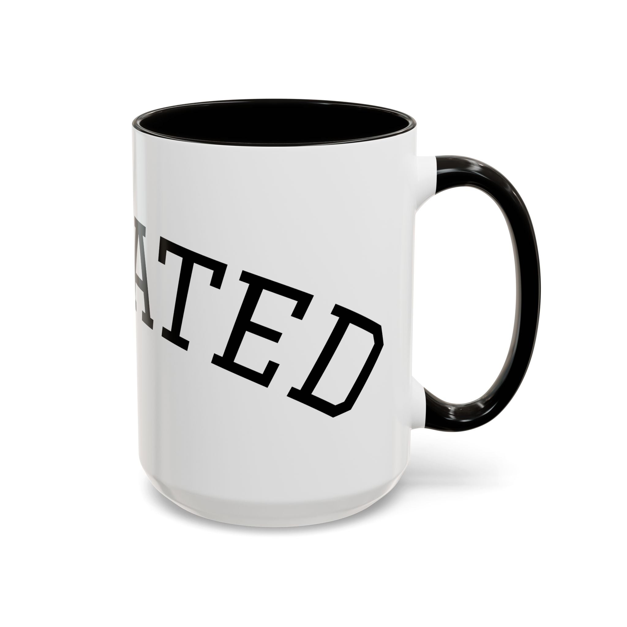 Elevated Black Accent Coffee Mug — 11oz & 15oz Ceramic