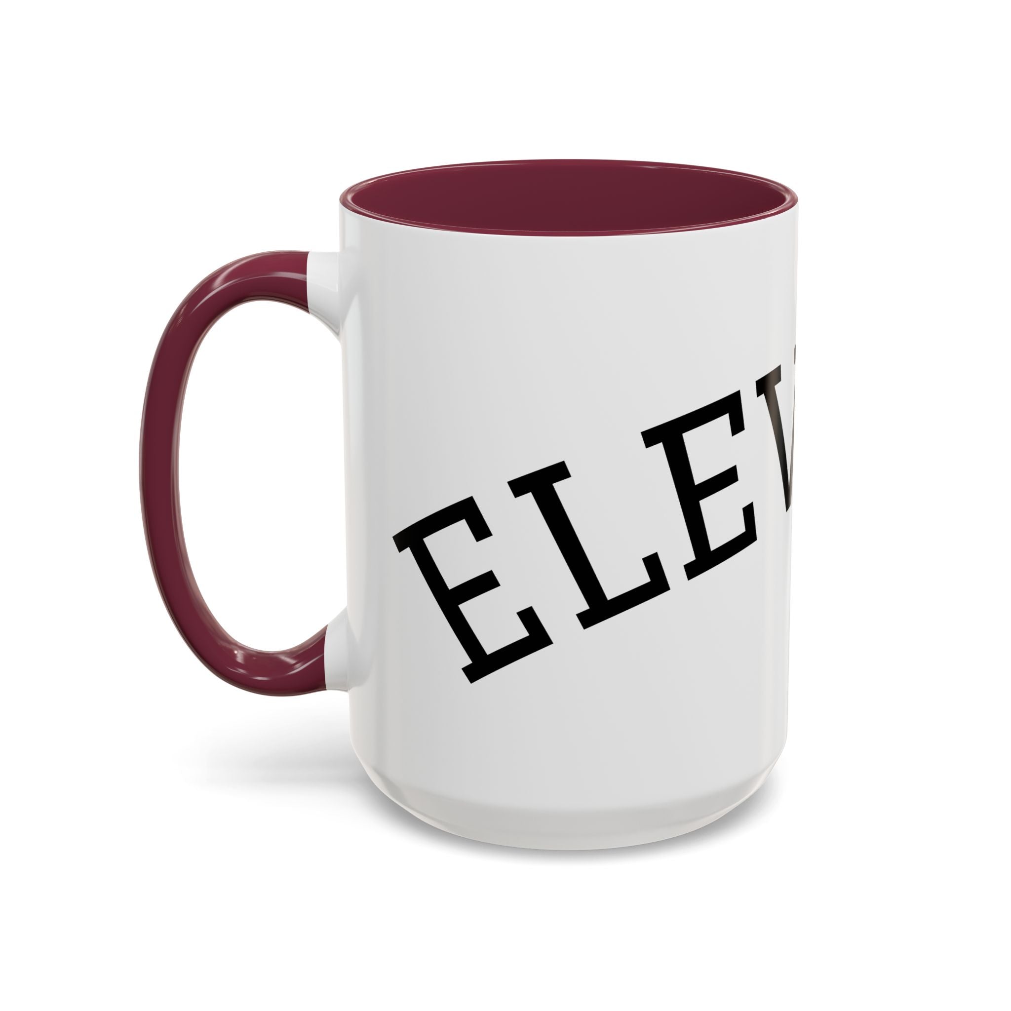 Elevated Black Accent Coffee Mug — 11oz & 15oz Ceramic