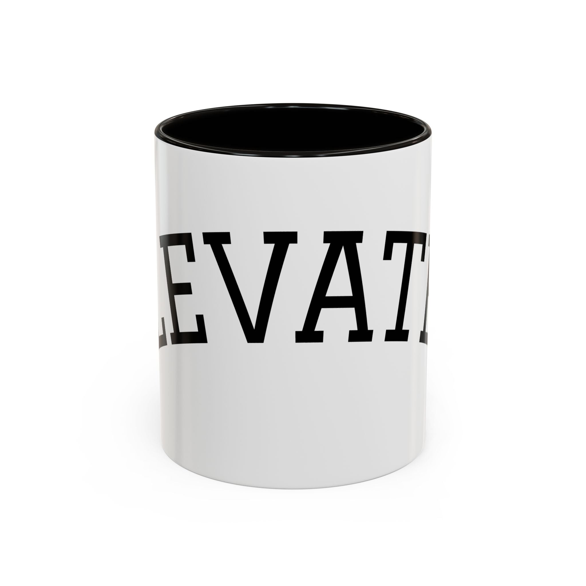 Elevated Black Accent Coffee Mug — 11oz & 15oz Ceramic