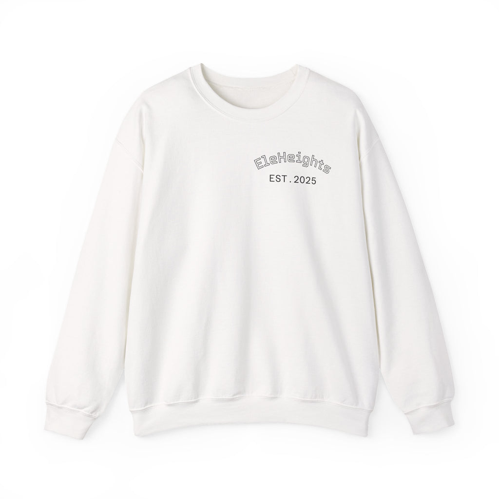 Elevate Yourself Crewneck Sweatshirt — Minimal "Elevate" Graphic Pullover