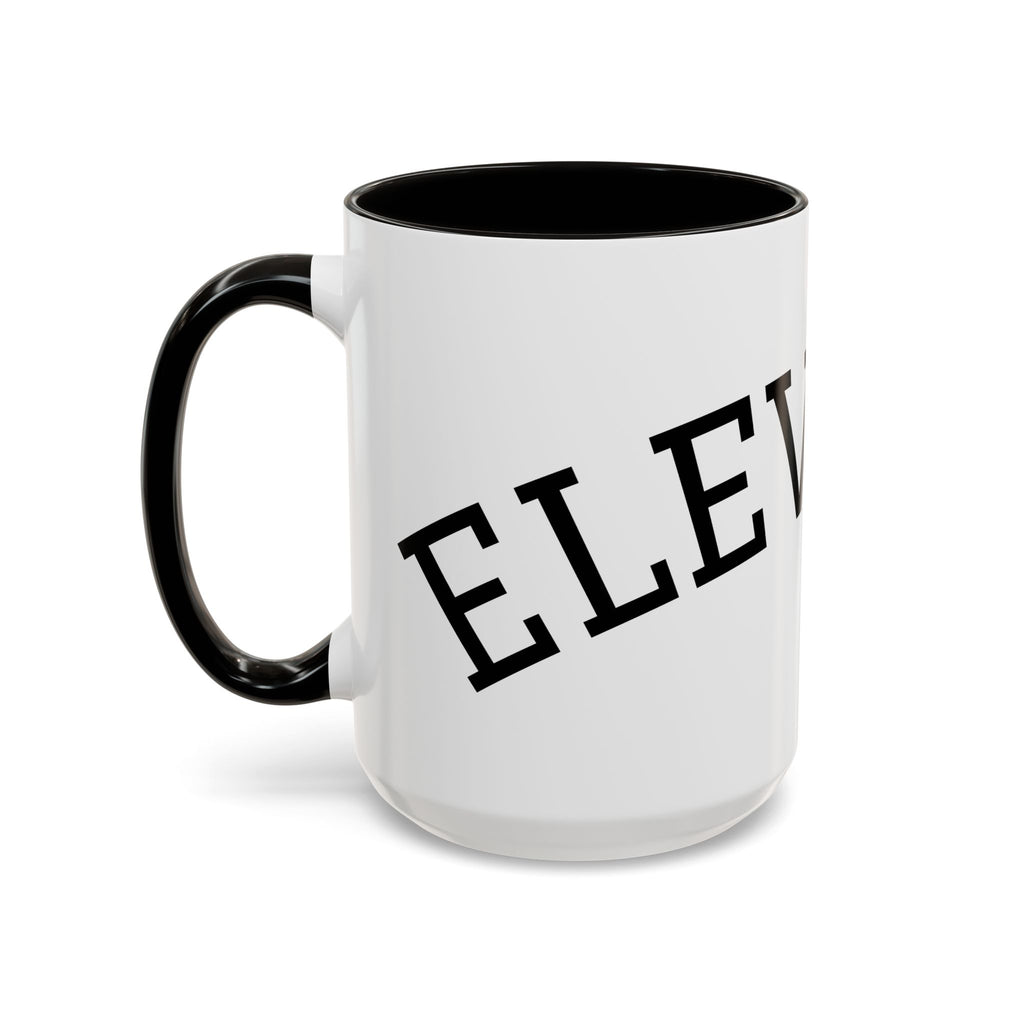 Elevated Black Accent Coffee Mug — 11oz & 15oz Ceramic