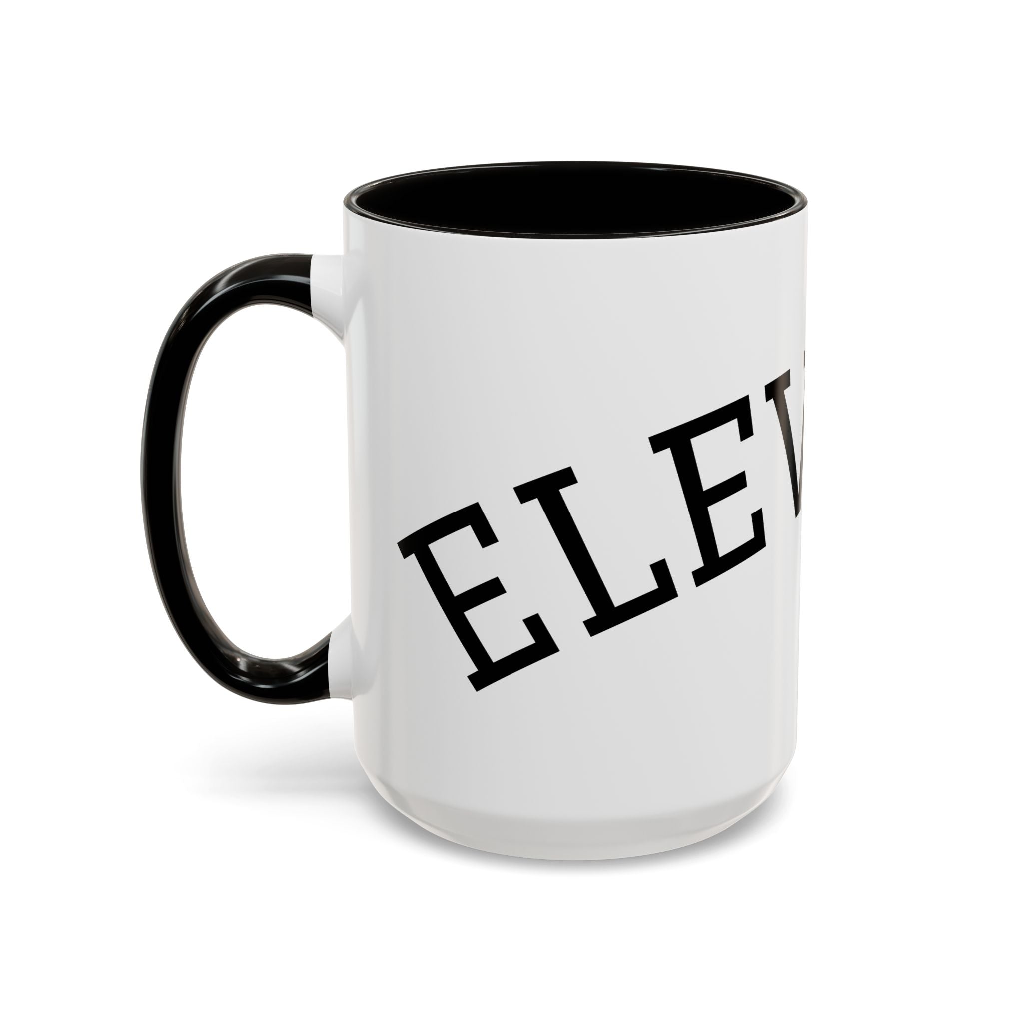 Elevated Black Accent Coffee Mug — 11oz & 15oz Ceramic